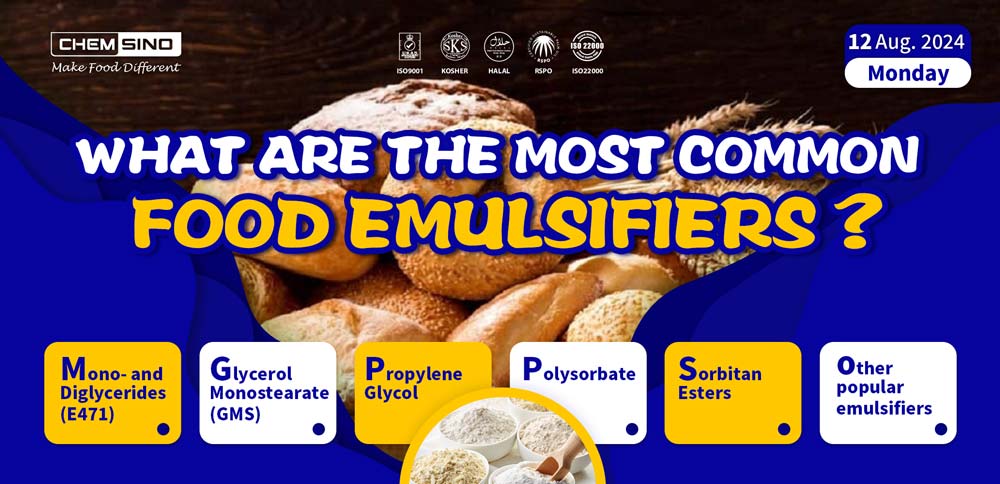 What are the Most Common Food Emulsifiers